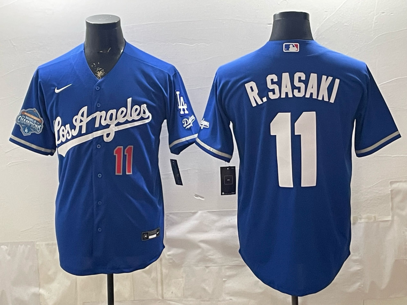 Men Los Angeles Dodgers #11 R.Sasaki blue Game 2026 Nike MLB Jersey 0408001